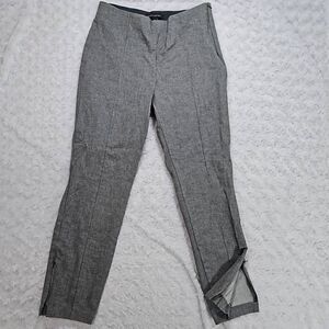 Banana Republic Stretch Ankle Devon Sloan Professional Black and White Pant Wome